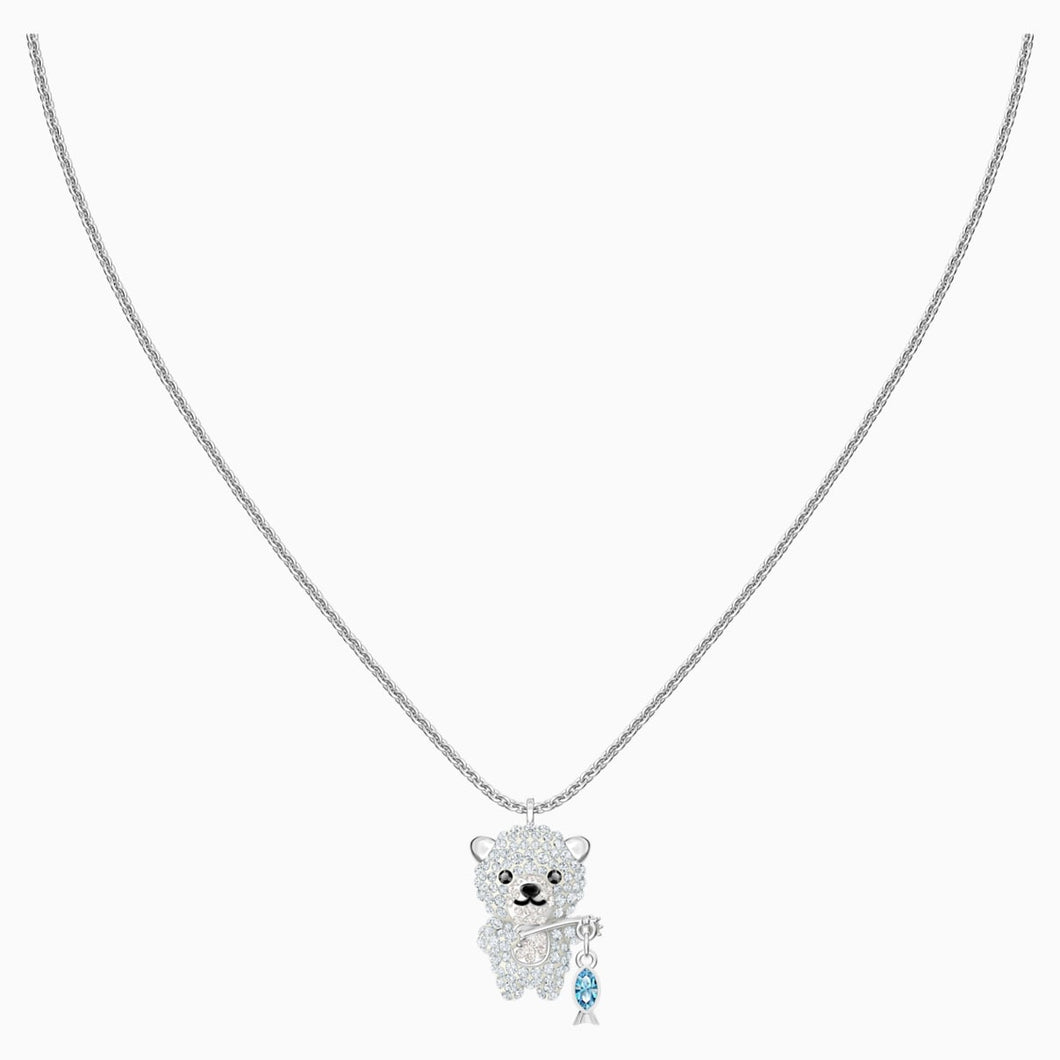 Polar Pendant, Multi-coloured, Rhodium plated