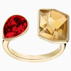 Prisma Ring, Multi-coloured, Gold-tone plated