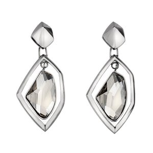 Fancy Cut Crystal Earrings