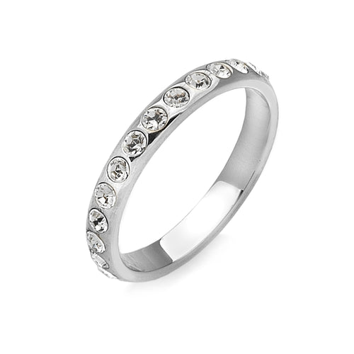 Crystal Cluster Stacking Ring - Square Pave - Small/Medium