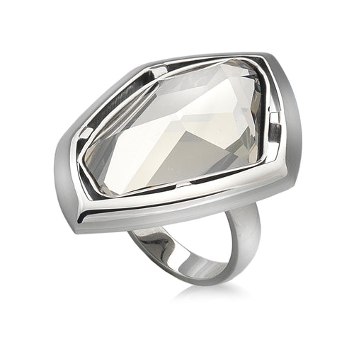 Fancy Cut Crystal Ring- Small/Medium