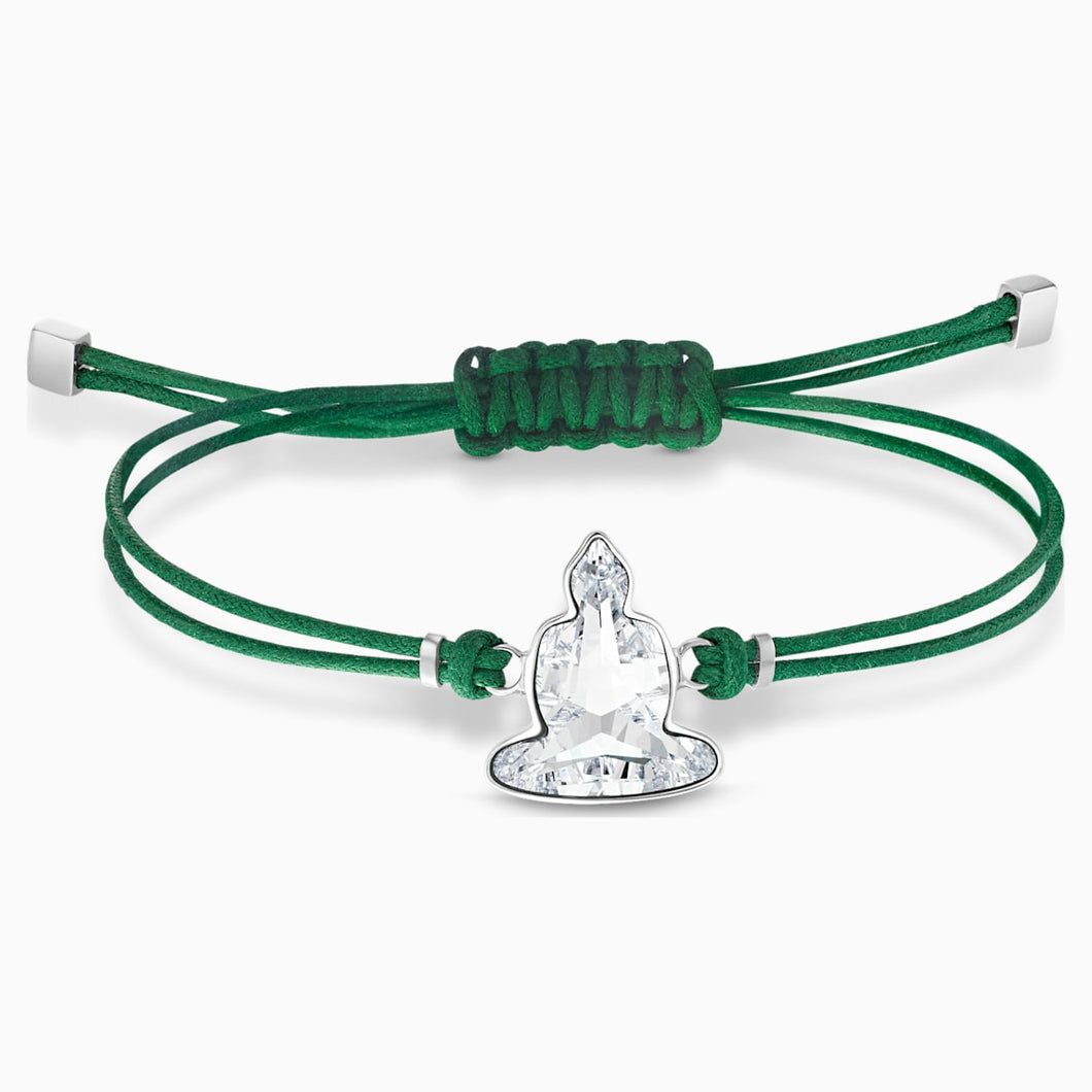 Swarovski Power Collection Buddha Bracelet, Green, Stainless steel