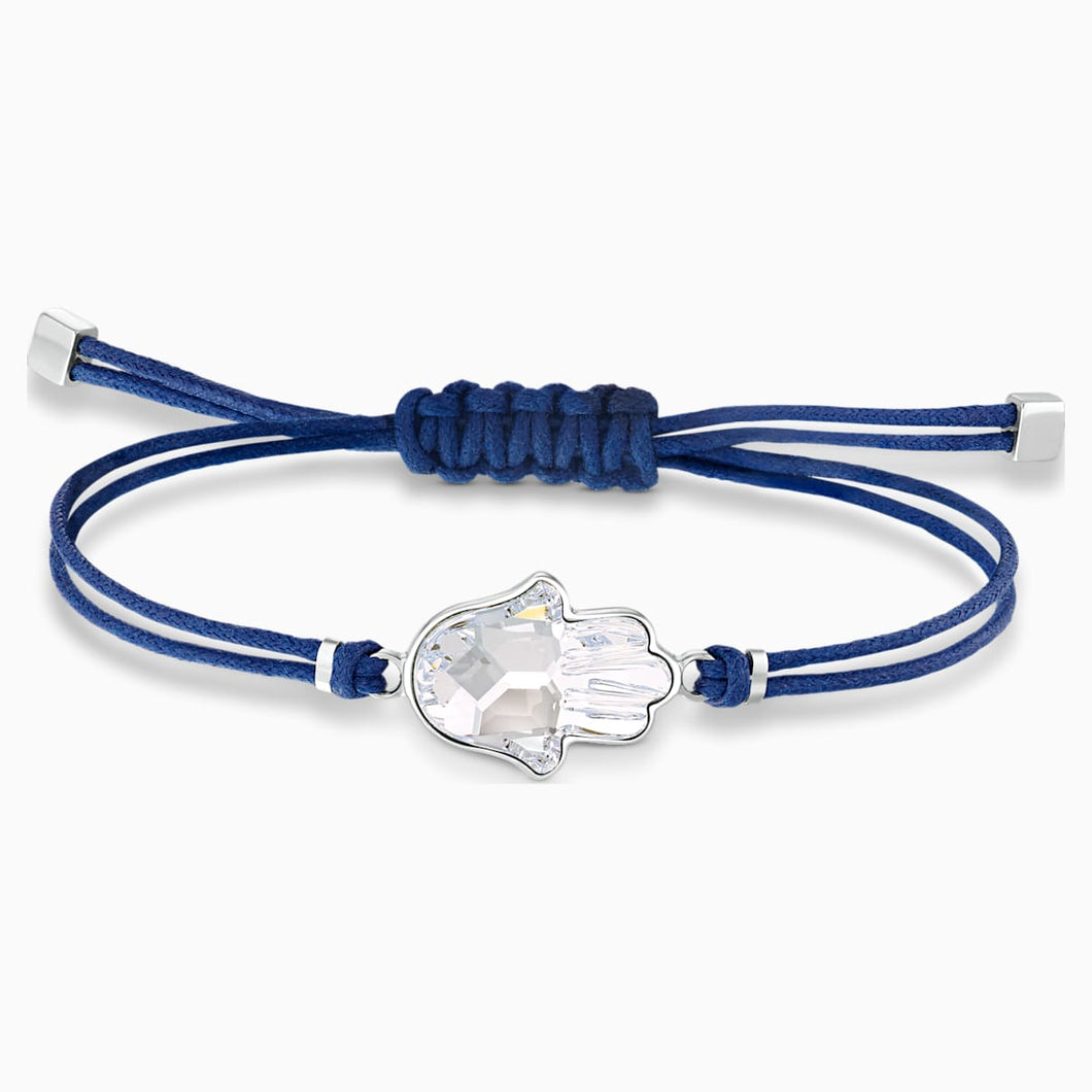 Swarovski Power Collection Hamsa Hand Bracelet, Blue, Stainless steel