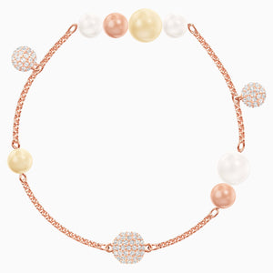 Swarovski Remix Collection Pearl Strand, Multi-coloured, Rose-gold tone plated