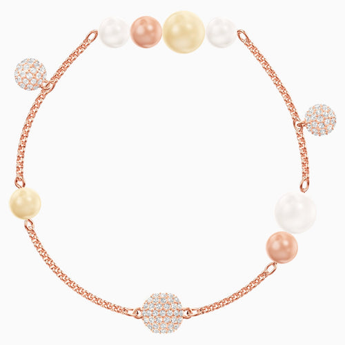 Swarovski Remix Collection Pearl Strand, Multi-coloured, Rose-gold tone plated