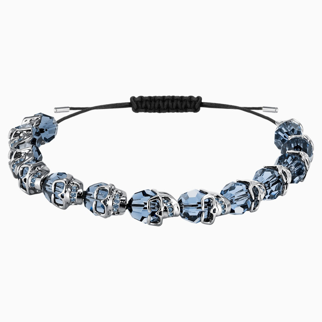 Taddeo Bracelet, Blue, Ruthenium plated