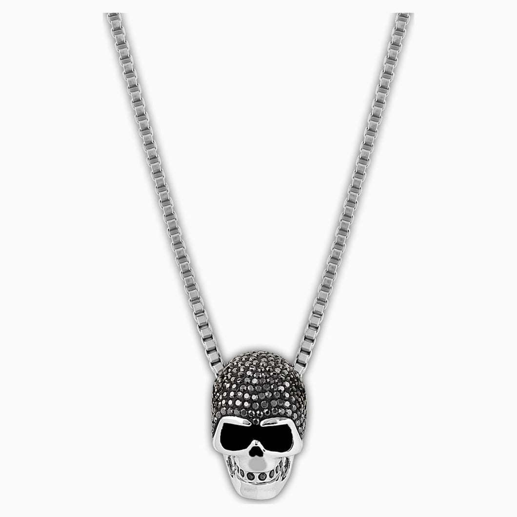 Taddeo Skull Pendant, Black, Mixed metal finish