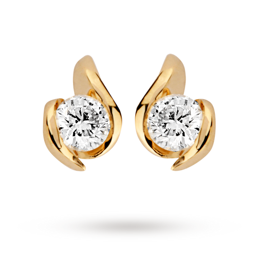 9 Carat Gold 0.25ct Wrapped In Love Diamond Earrings