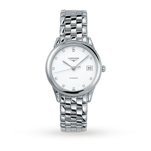 Longines Flagship Mens 35.6mm Diamond Dot Automatic Watch