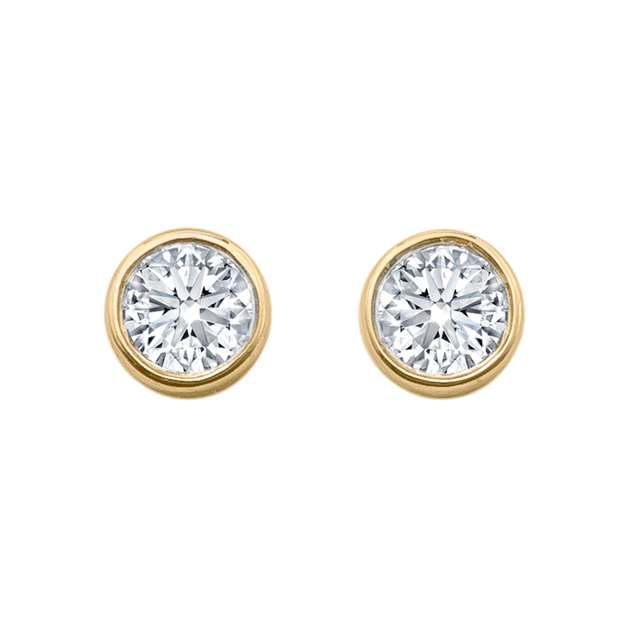 Mappin & Webb Gossamer 18ct Yellow Gold 0.33cttw Diamond Stud Earrings