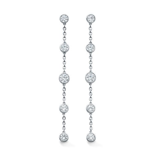 Mappin & Webb Gossamer 18ct White Gold 0.67cttw Diamond Drop Earrings