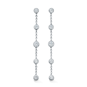 Mappin & Webb Gossamer 18ct White Gold 0.67cttw Diamond Drop Earrings