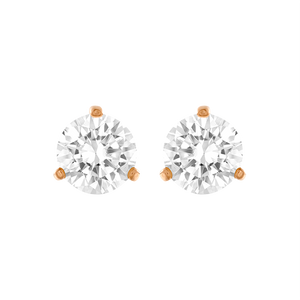 SWAROVSKI Rose Gold Plated Solitaire Earrings