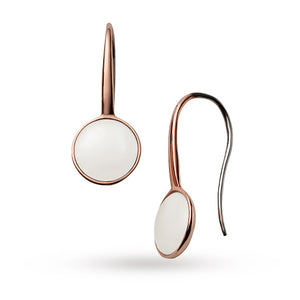 Skagen Sea Glass Rose Gold-tone Drop Earrings