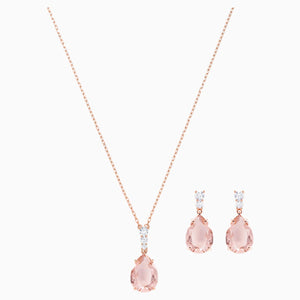 Vintage Set, Pink, Rose-gold tone plated