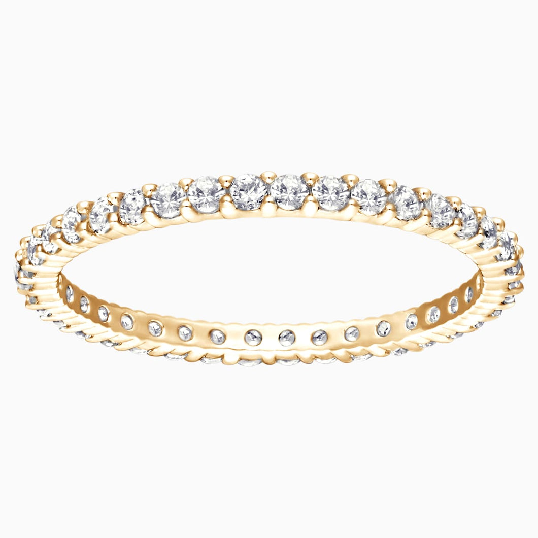 Vittore Ring, White, Gold-tone plated