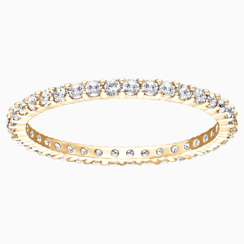 Vittore Ring, White, Gold-tone plated